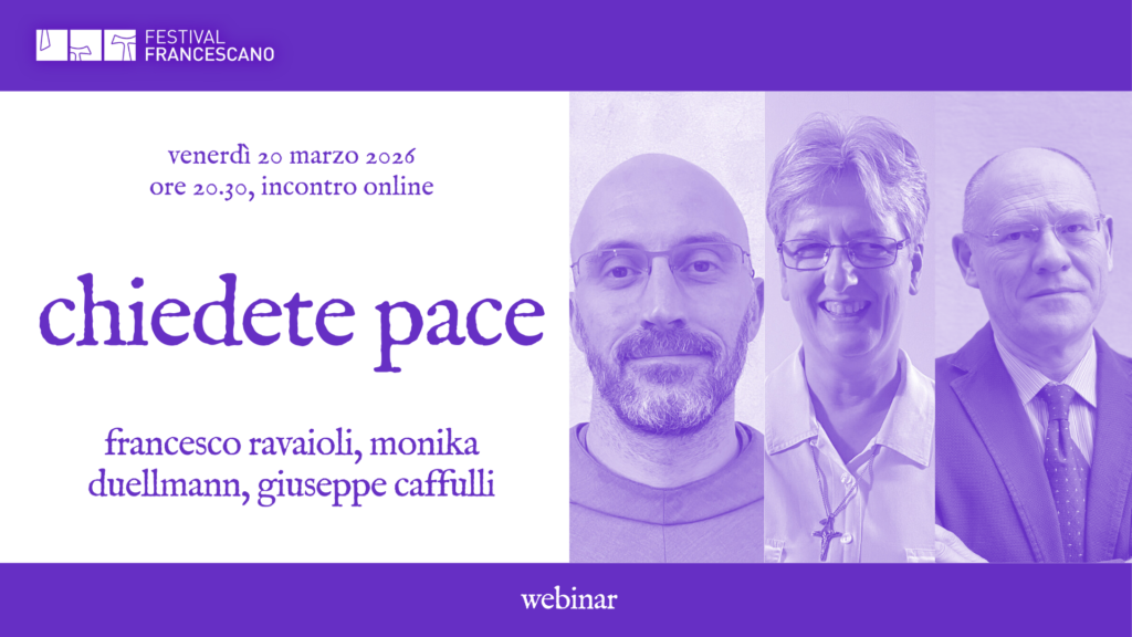 Chiedete pace, incontro del 20 marzo 2026