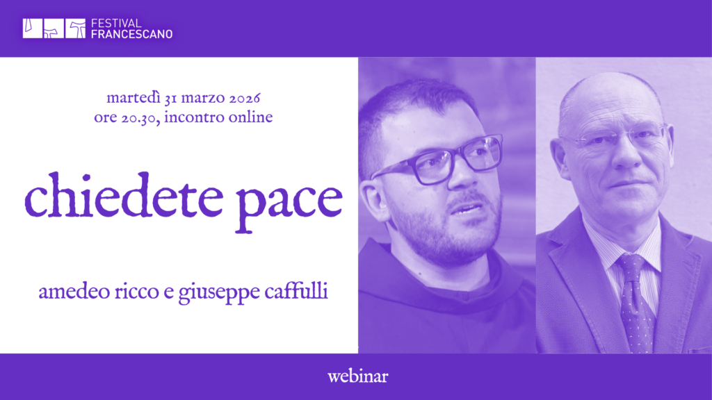 Chiedete pace, 31 marzo 2026